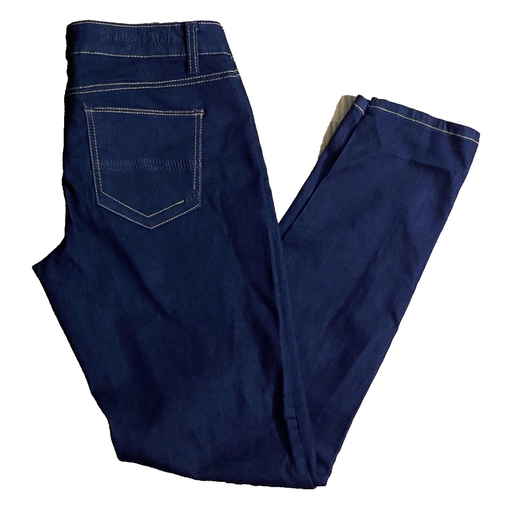 Y2K Indigo Rein Skinny Jeans Dark Wash Fitted Denim Pants Juniors Size 11 NWOT